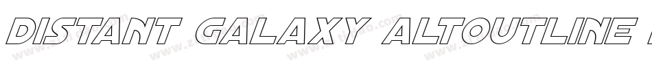 Distant Galaxy AltOutline Italic字体转换